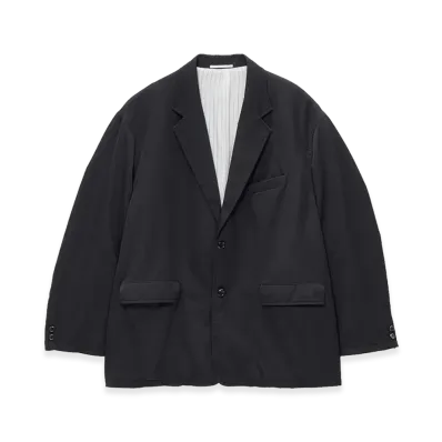 Graphpaper Fulled Wool Twill Oversized Jacket "Black"
