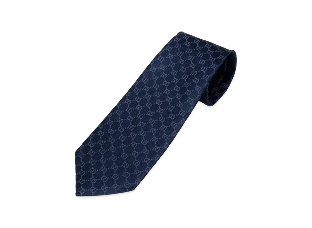 GUCCI Fedora Tie "Navy"