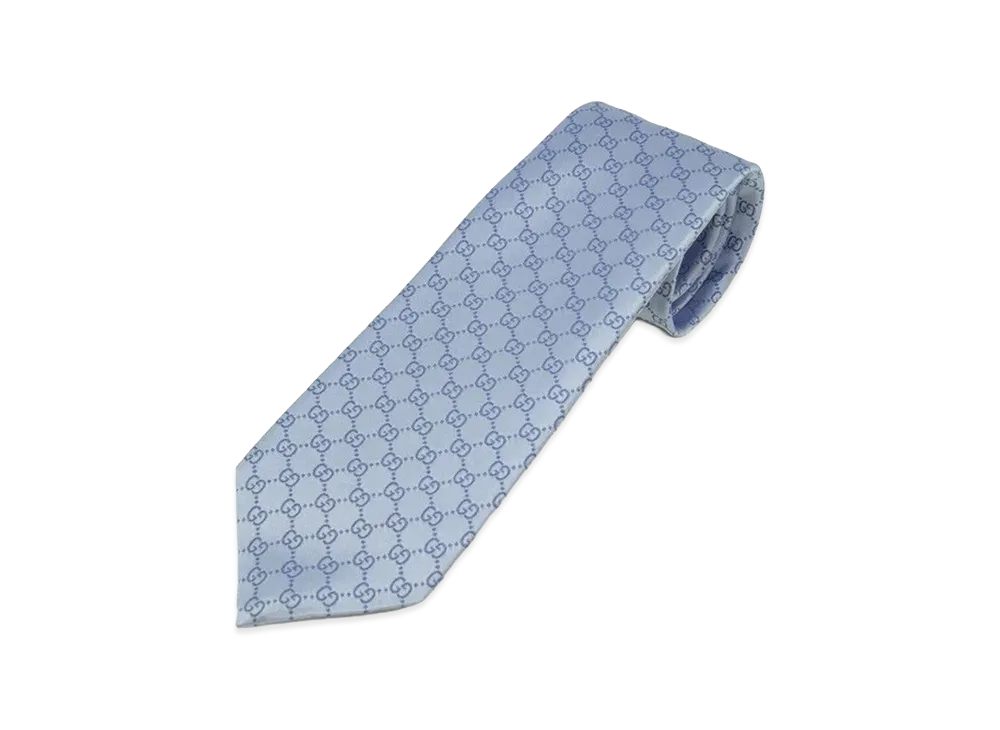 GUCCI Fedora Tie "Light Blue"