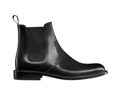 Dior Embassy Chelsea Boot Calfskin with Patina Finish "Black"