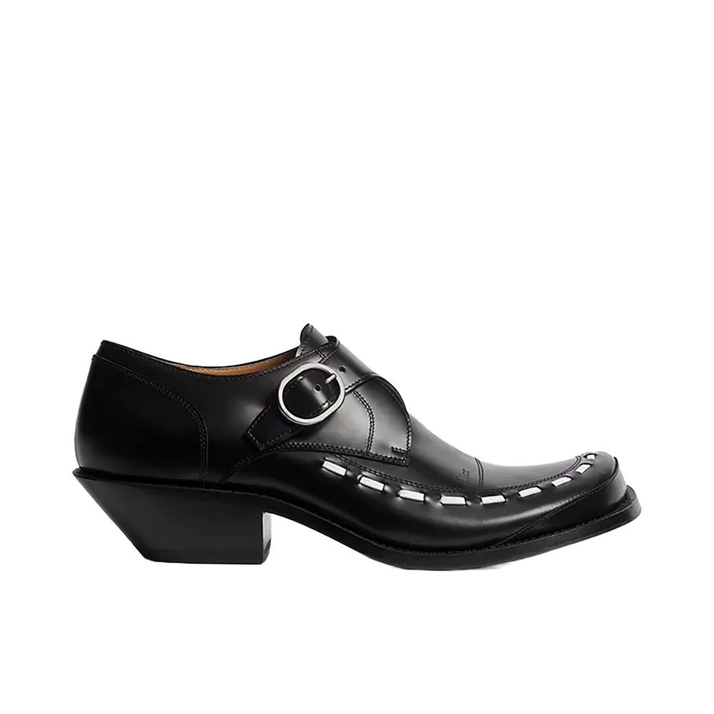 Dior D de Dior Monk Derby Shoe Polished Calfskin "Black"