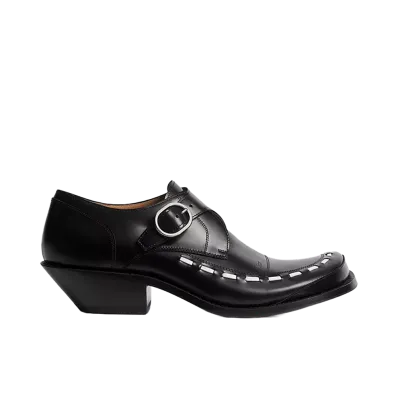 Dior D de Dior Monk Derby Shoe Polished Calfskin "Black"
