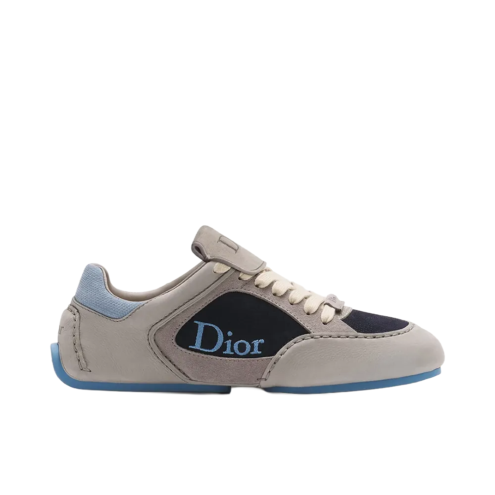 Dior Roadie Derby Shoe Nubuck and Suede Calfskin "Gray/Navy Blue/Light Blue"