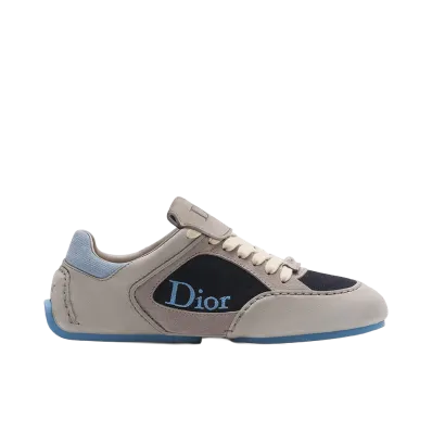 Dior Roadie Derby Shoe Nubuck and Suede Calfskin "Gray/Navy Blue/Light Blue"