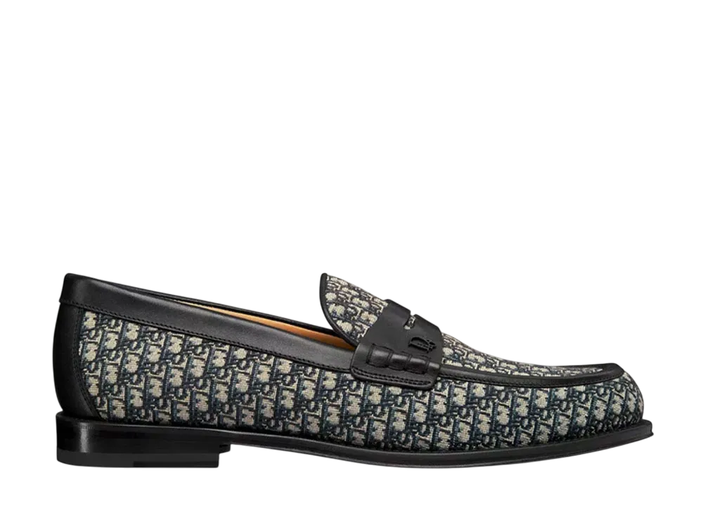 Dior Granville Loafer Dior Oblique Jacquard "Beige/Black"