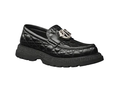 Dior Buffalo Loafer Cannage Kumo Leather "Dior Gray"