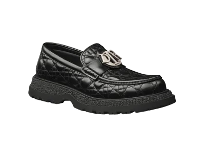 Dior Buffalo Loafer Cannage Kumo Leather "Black"