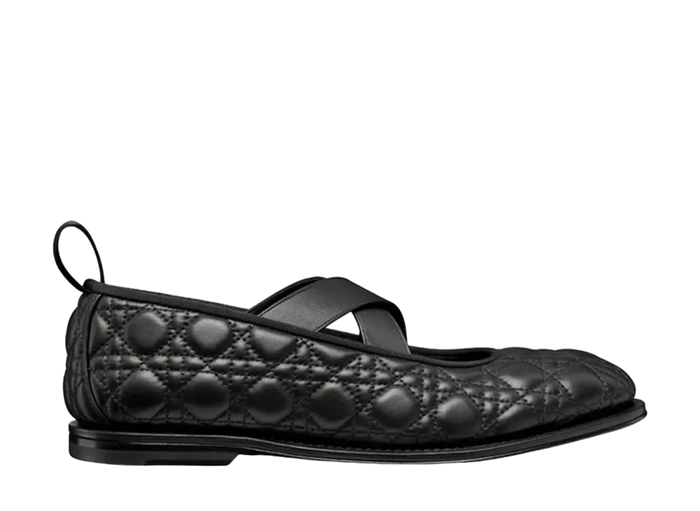 Dior Tendu Ballet Flat Kumo Cannage Calfskin "Black"