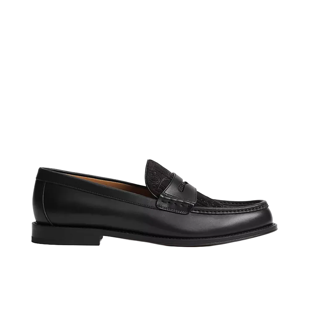 Dior Granville Loafer Smooth Calfskin Dior Gravity Suede Calfskin "Black"