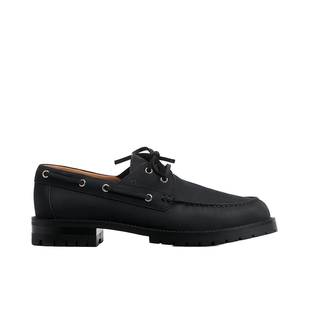 Dior Archie  Lug Boat Shoe Calfskin "Black"
