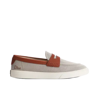 Dior Dioriviera Dior Chester Loafer Cotton Canvas Smooth Calfskin "Beige/Brown"