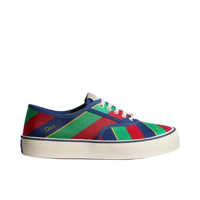 Dior Saltwind Sneaker Striped Cotton and Technical Fabric "Multi color"
