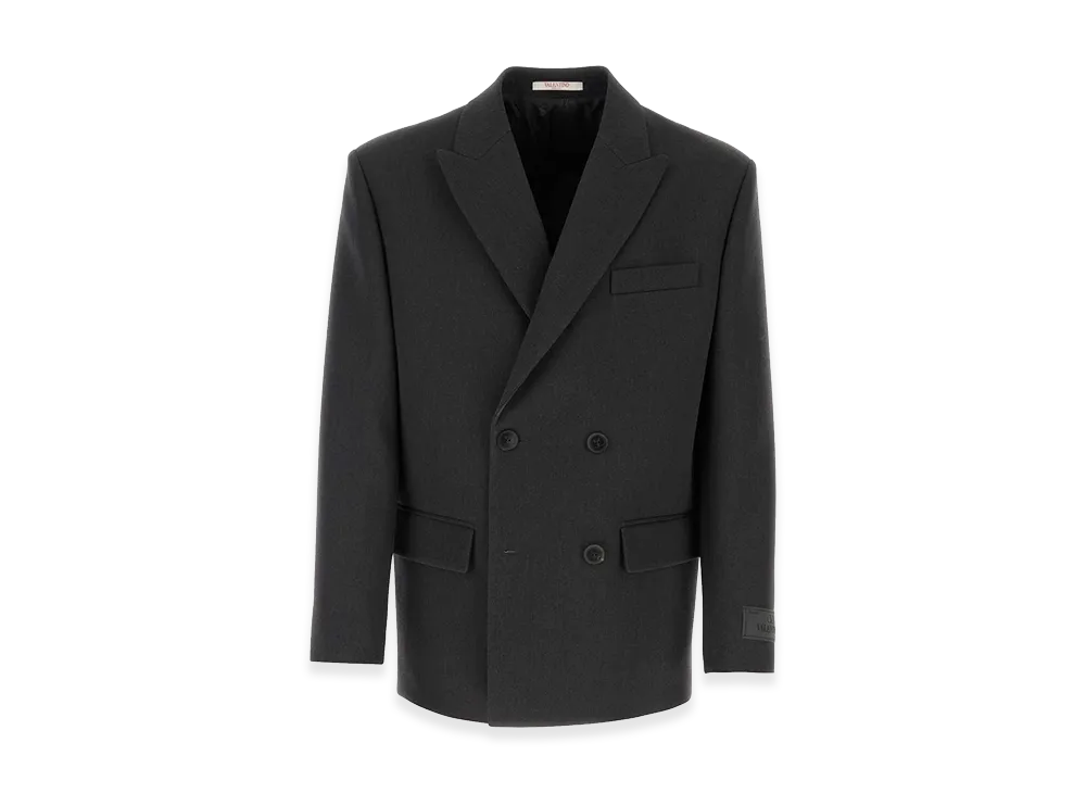 Valentino Wool Blazer "Graphite/Gray"