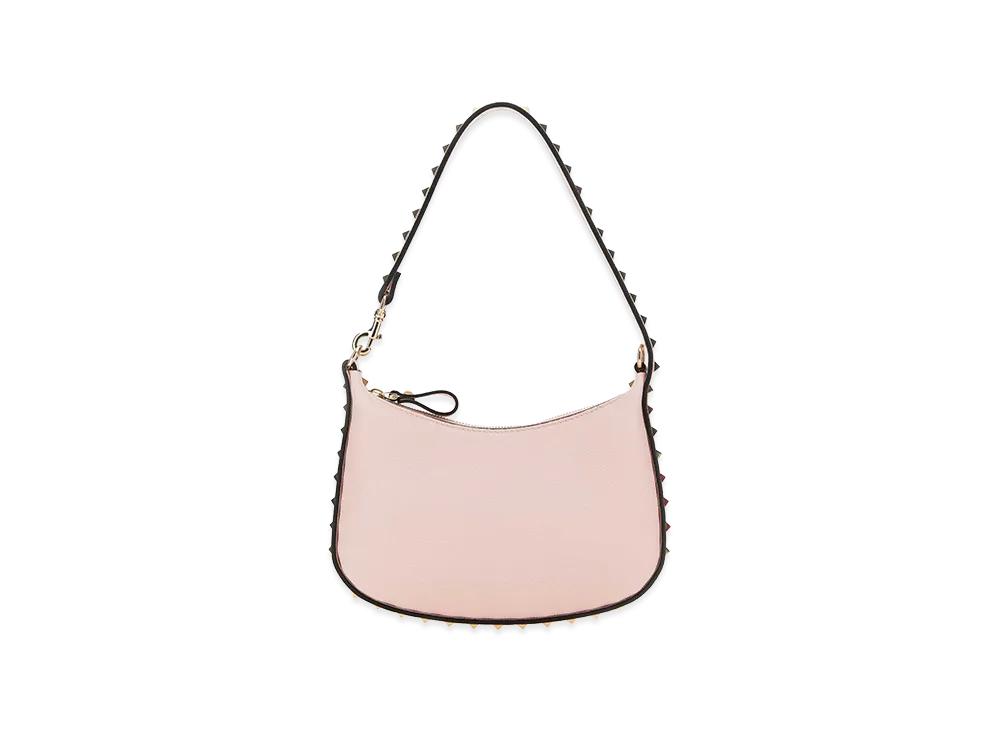 Valentino Women's Leather Mini Hobo Rockstud Shoulder Bag "Light Pink"