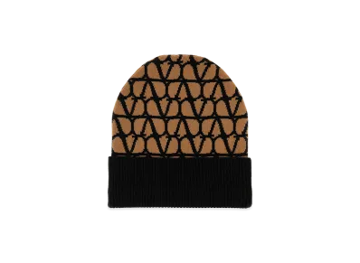 Valentino Women's Cashmere Beanie Hat "Printed"