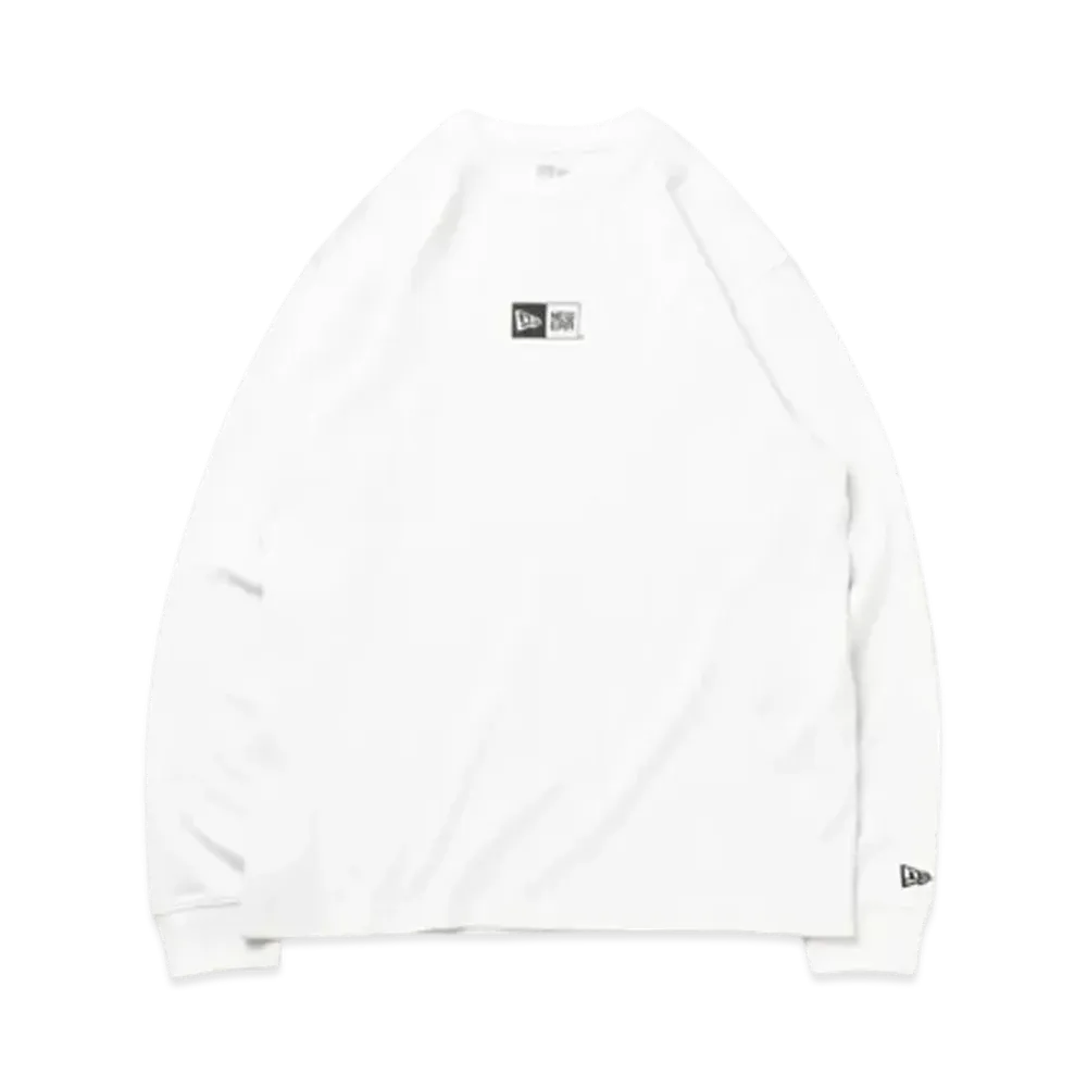 NEW ERA Long Sleeve Warm T-shirt Box Logo "Off White"
