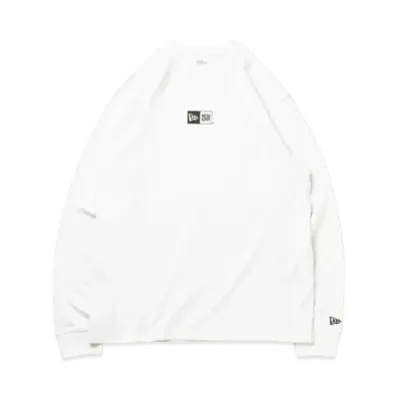 NEW ERA Long Sleeve Warm T-shirt Box Logo "Off White"