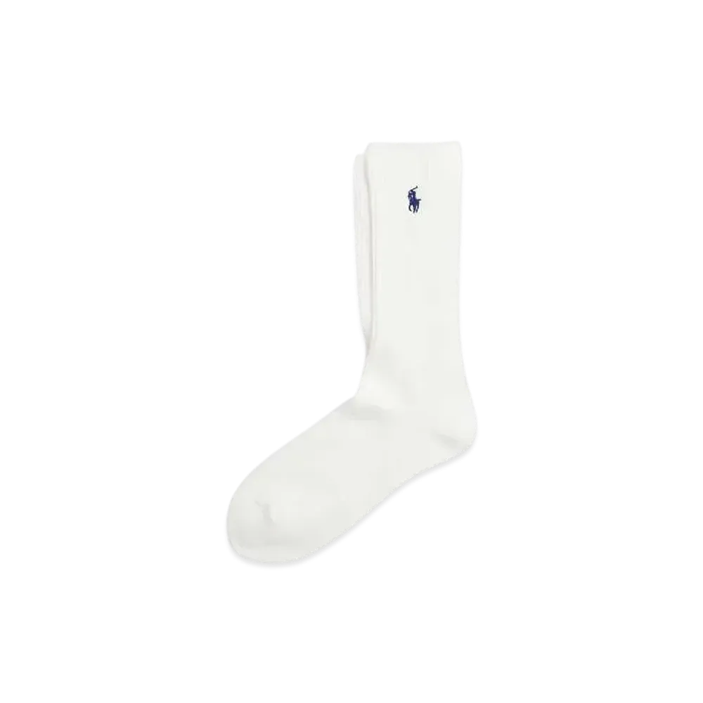 Polo Ralph Lauren Cotton Blend Crew Socks "White"