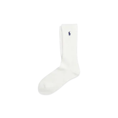 Polo Ralph Lauren Cotton Blend Crew Socks "White"
