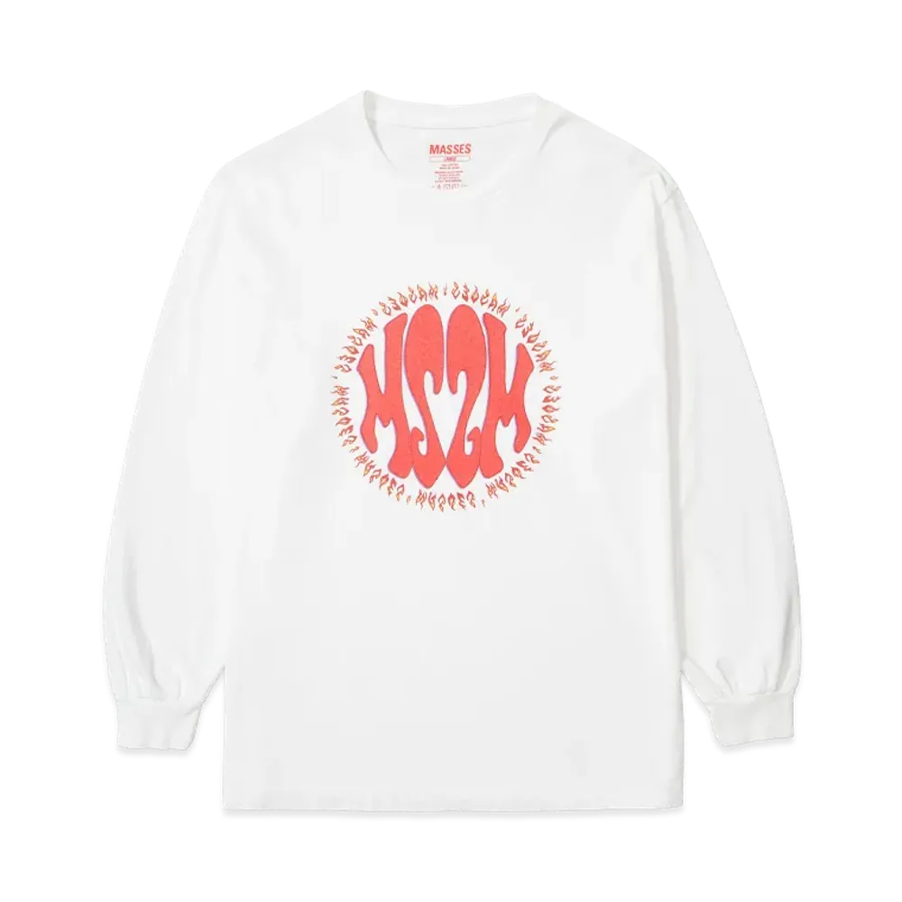 MASSES T-SHIRT L/S MSSM "WHITE"