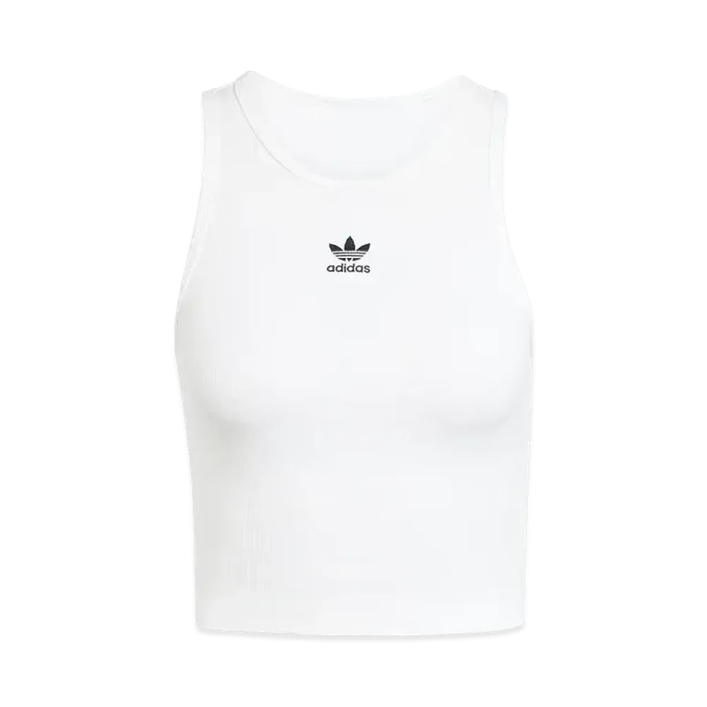 adidas Essentials Rib Tank Top "White"