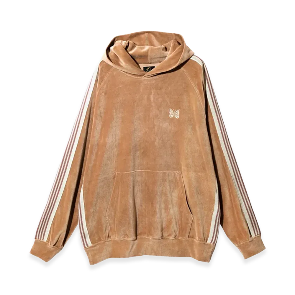 NEEDLES Track Hoodie Velour "Old Rose"