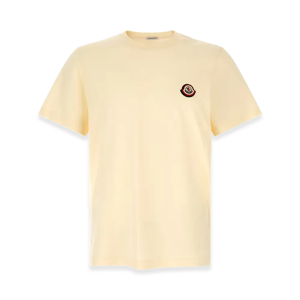 MONCLER Logo Patch T-Shirt "Beige"