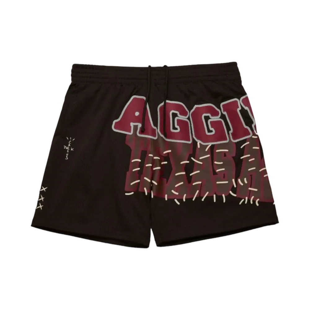 Travis Scott x M&N x Texas A&M University Shorts "Brown"