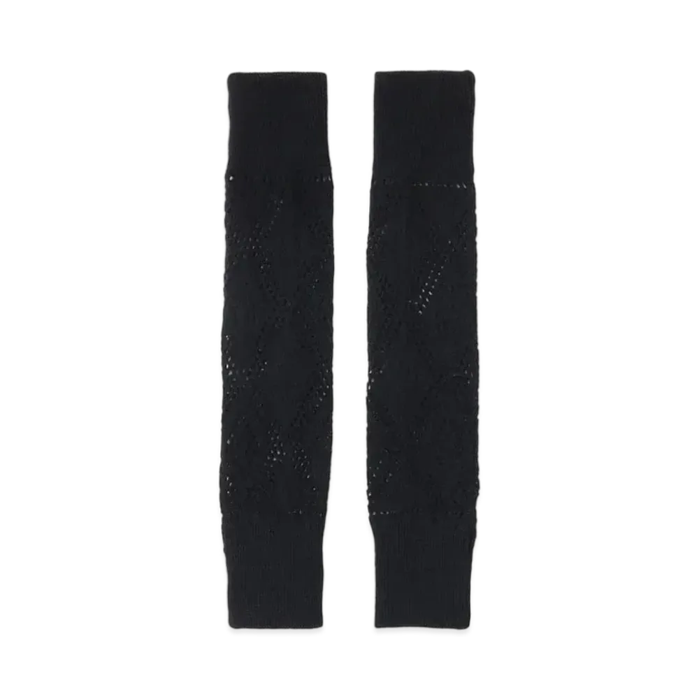 Yohji Yamamoto Y's WOOL LACE ARM WARMER "Black"