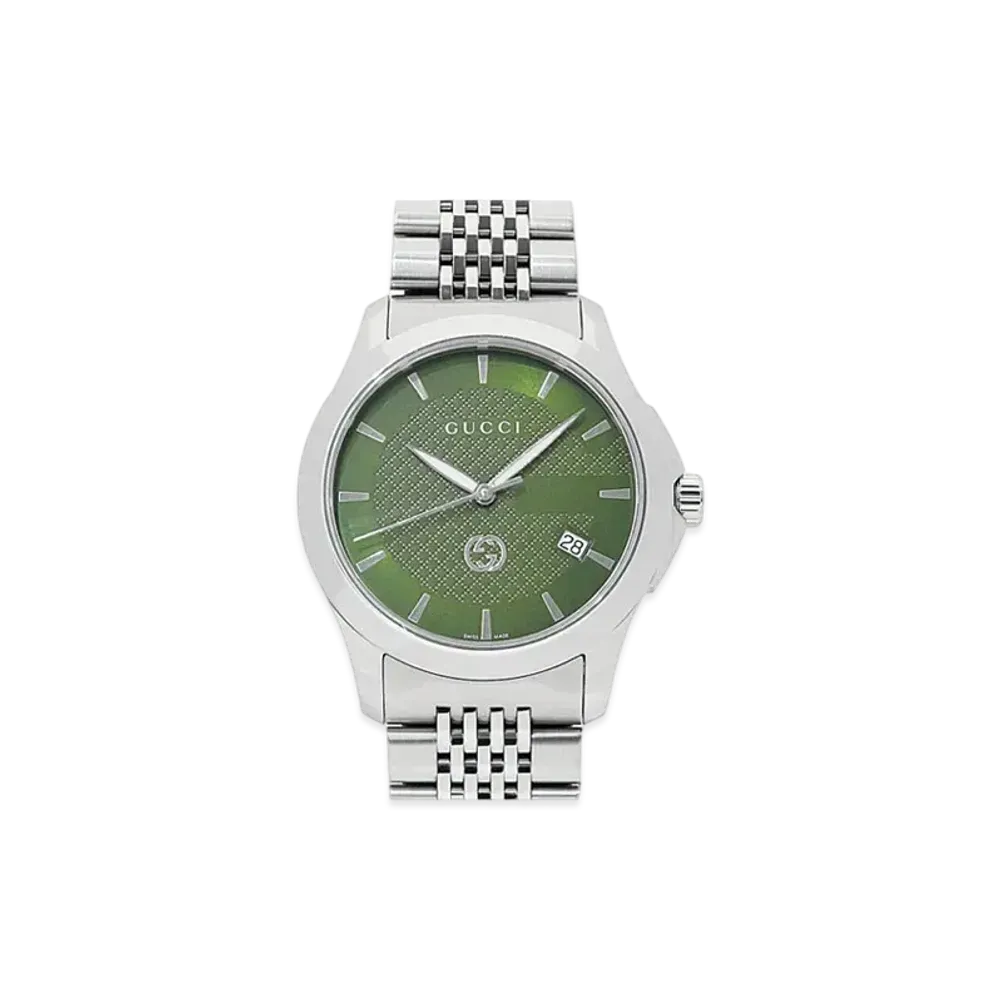GUCCI G-Timeless "Green/Stainless Steel"