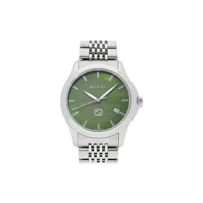 GUCCI G-Timeless "Green/Stainless Steel"