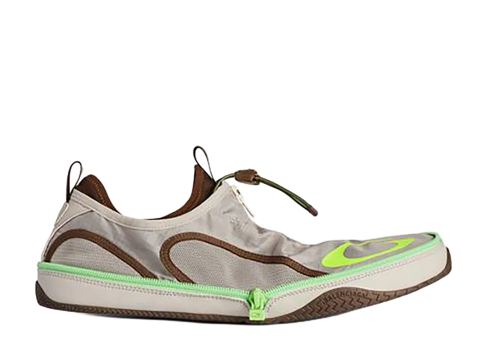 Balenciaga Pocket Sneakers "Beige/Neon Green"