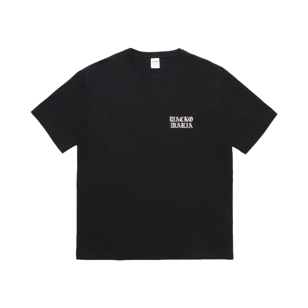 WACKO MARIA Washed Heavy Weight T-Shirt "Black"