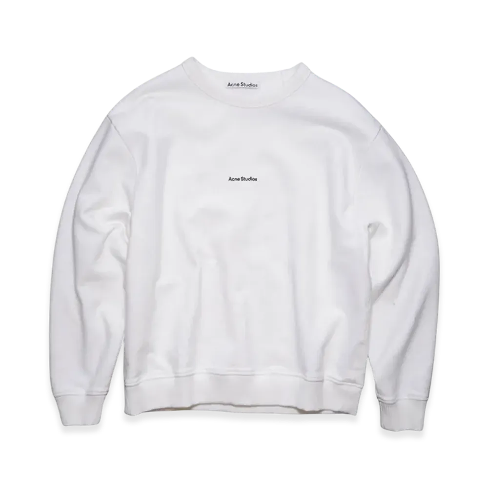 Acne Studios Logo Crewneck Sweatshirt "Opitc White"