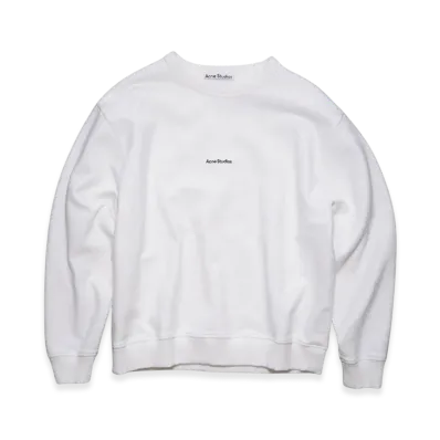 Acne Studios Logo Crewneck Sweatshirt "Opitc White"