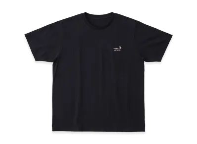 FEELS. One Point Logo Stitch T-Shirt "Black/Light Pink"