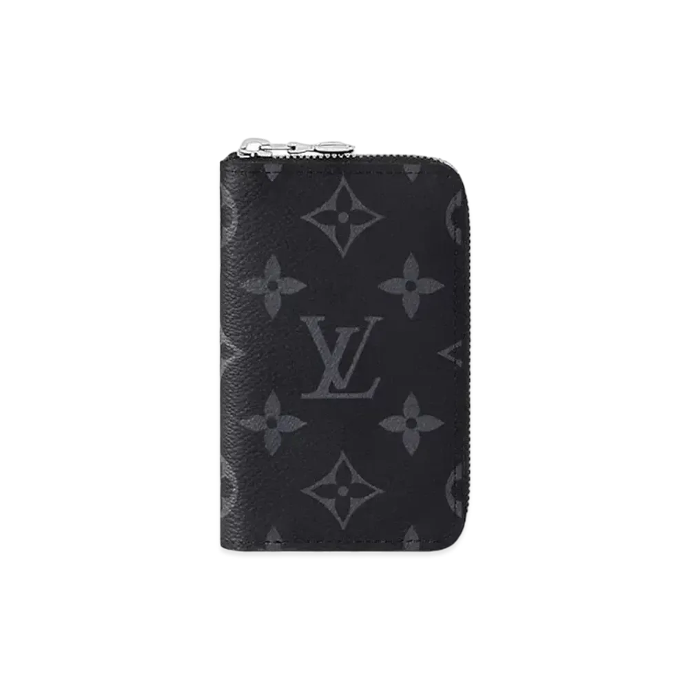 Louis Vuitton Zippy Coin Purse Vertical Monogram Eclipse