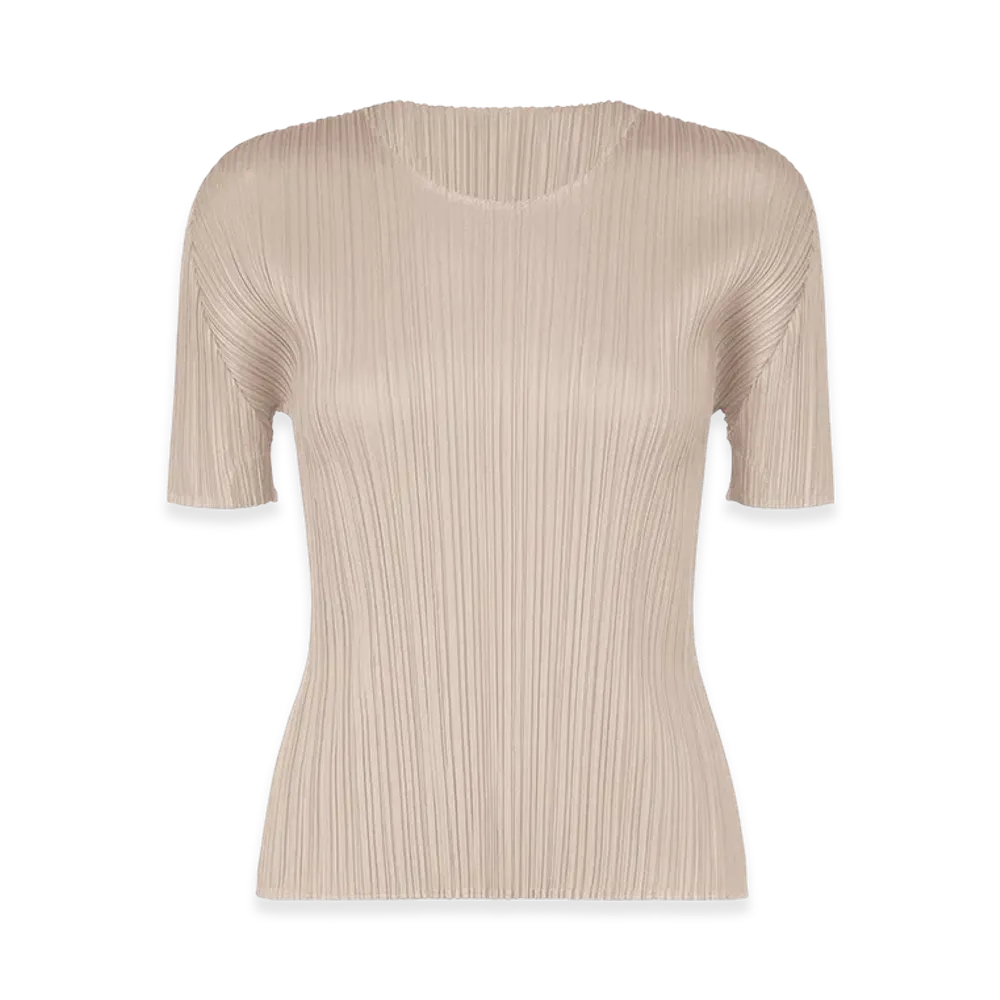 PLEATS PLEASE ISSEY MIYAKE New Colorful Basics 4 "Greige"