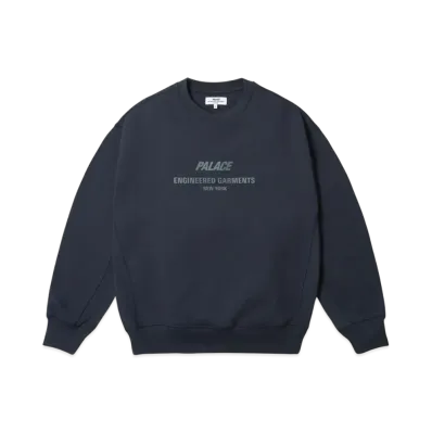 PALACE x ENGINEERED GARMENTS Crew "Navy"