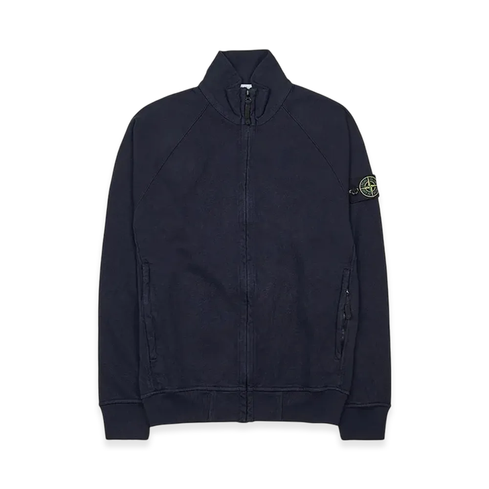 Stone Island 62460 Old Treatment Full Zip Sweatshirt - 23SS "Navy Blue"