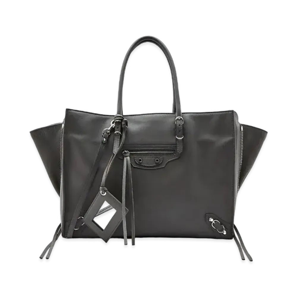 BALENCIAGA Handbag Lambskin "Grey"