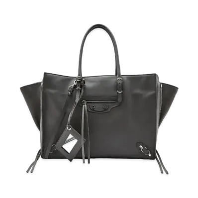 BALENCIAGA Handbag Lambskin "Grey"