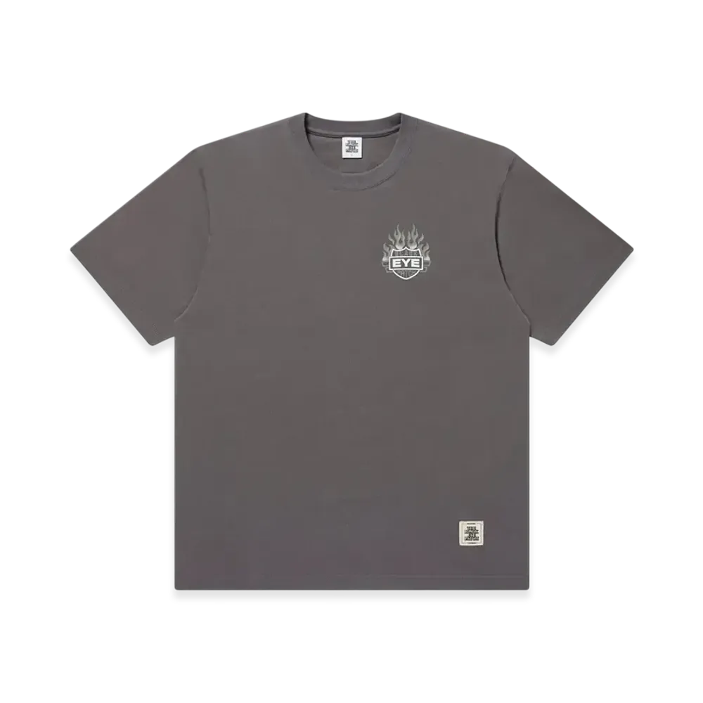 BlackEyePatch Flame Rider Logo Tee "Charcoal Ash"
