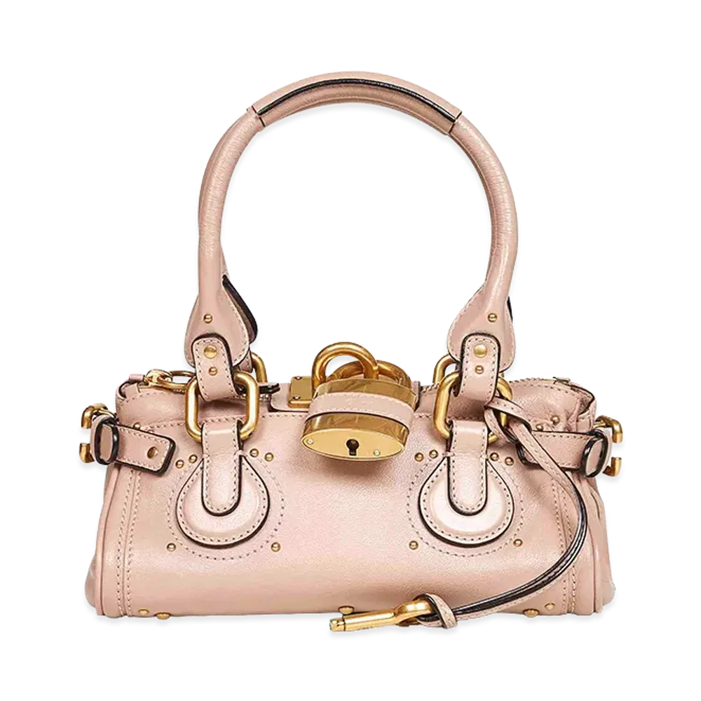 Chloe Women's Paddington Bag In Grained Leather "Rose"