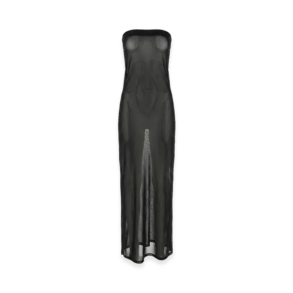 Saint Laurent Women's Strapless Dress "Black"