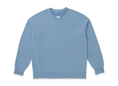 visvim Jumbo SB Sweat L/S DMGD "LT.Blue"
