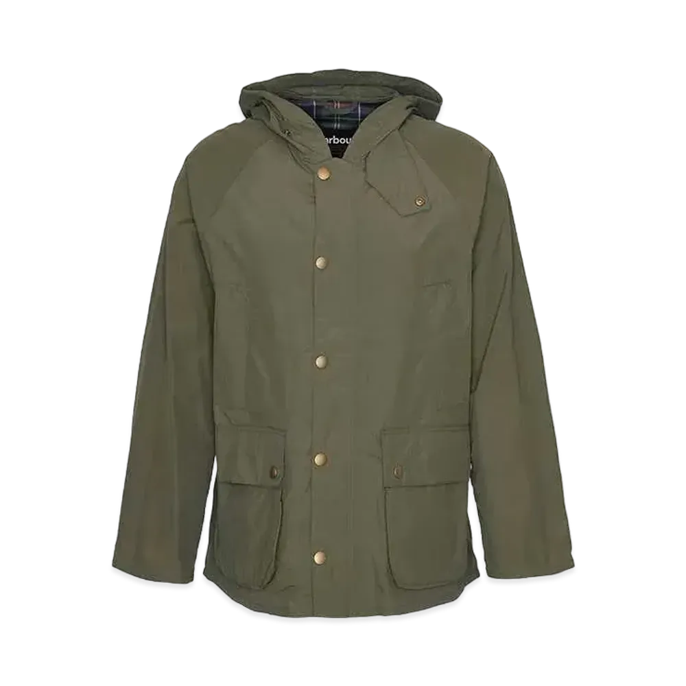 Barbour Bedale Nylon Hooded Jacket "Olive"