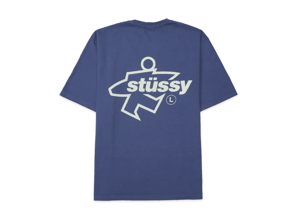 Stussy Surf Size Tee Pigment Dyed "Indigo"