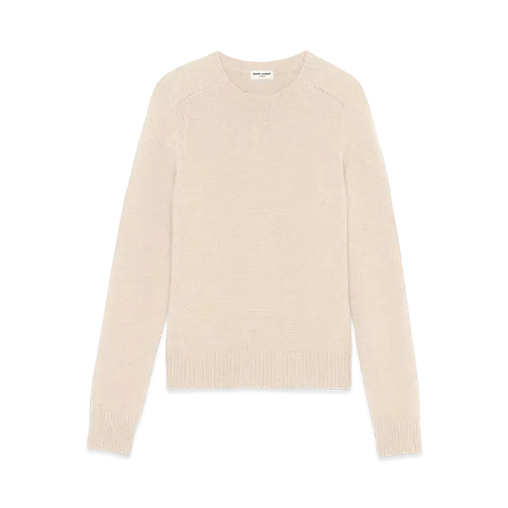 Saint Laurent Women's Cashmere Sweater "Natural"