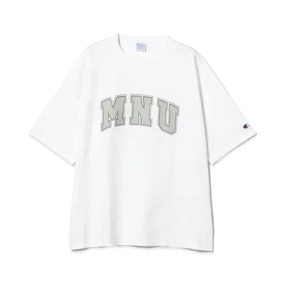 BEAMS x Champion x MIN-NANO Logo Tee "White"